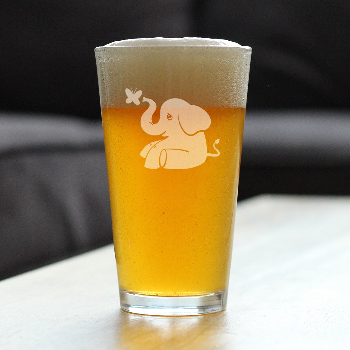Cute Elephant - 16 Ounce Pint Glass