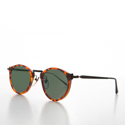 Unisex Round P3 Acetate Vintage Sunglasses - Pisco