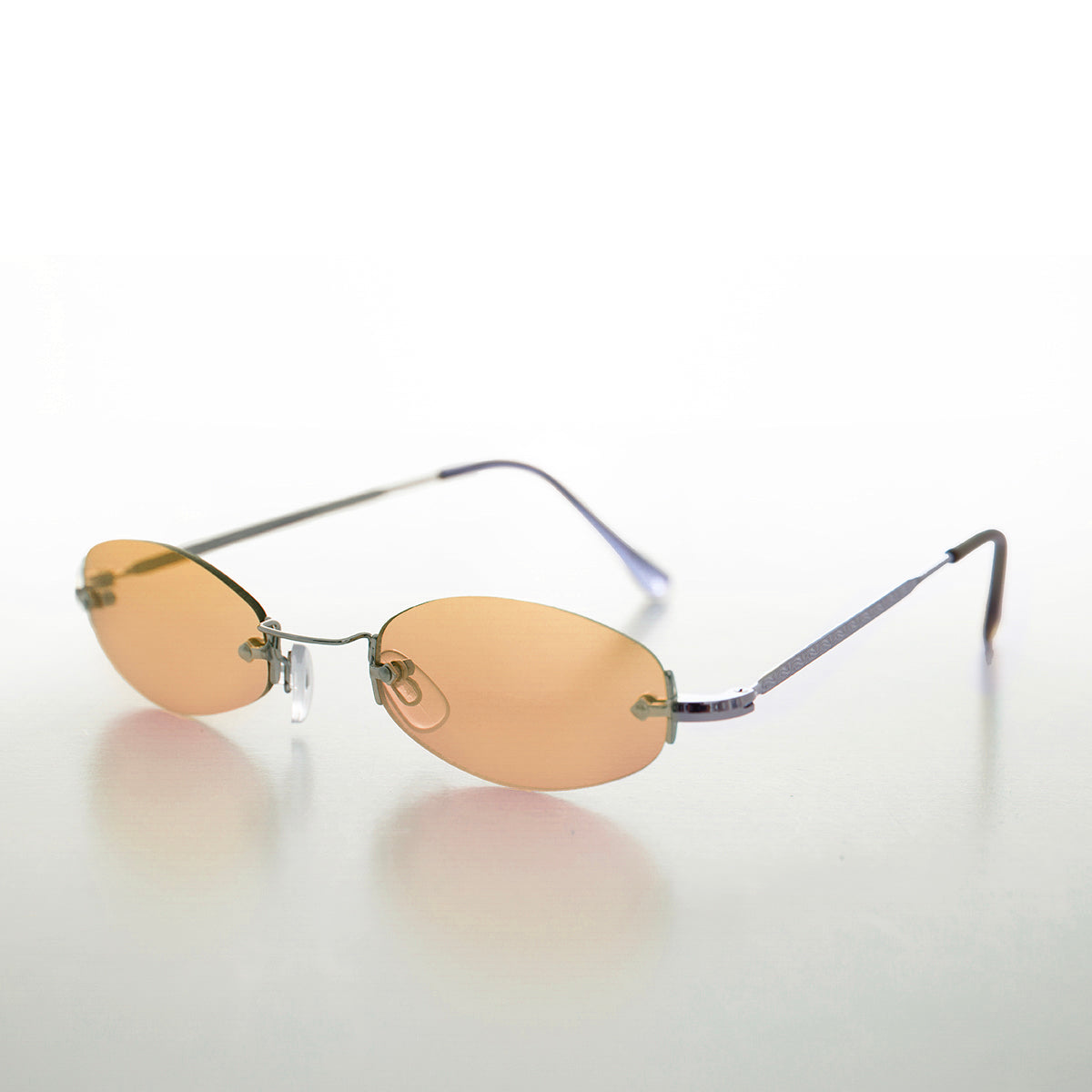 Slender Rimless Micro Frame Vintage Sunglass - Pixie