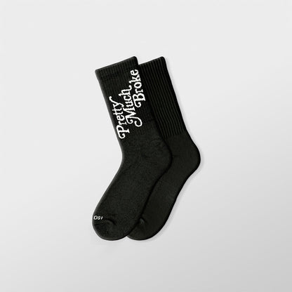 Pretty Much Broke Socks - Black