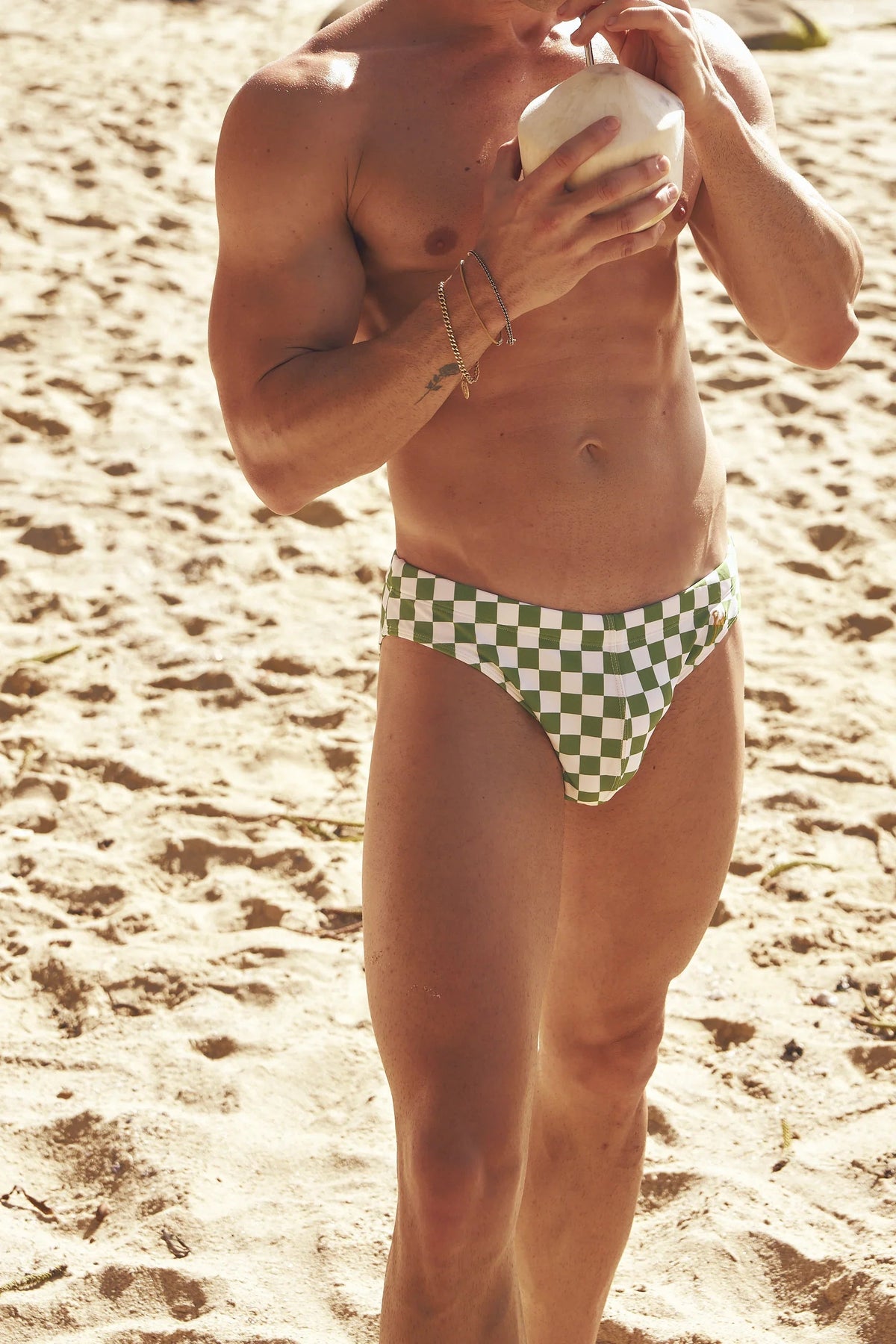 CARIOCA BOY SWIM BRIEF RIO GREEN/COCONUT MILK