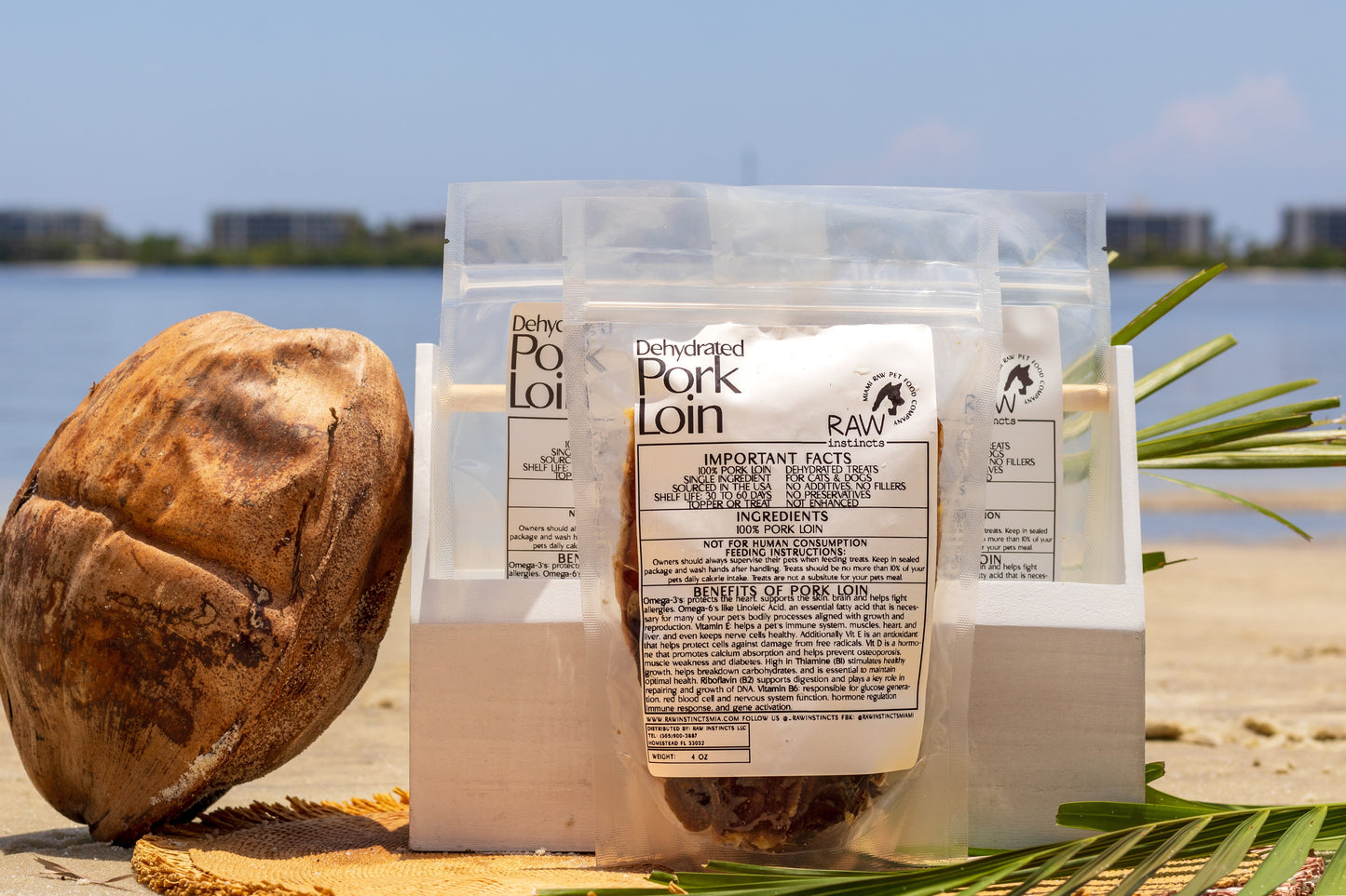 Dehydrated Pork Loin | Raw Instincts | USA-Sourced, Small Batch Treat for Cats & Dogs