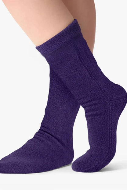 Polar Feet Fleece Socks - Purple Rain