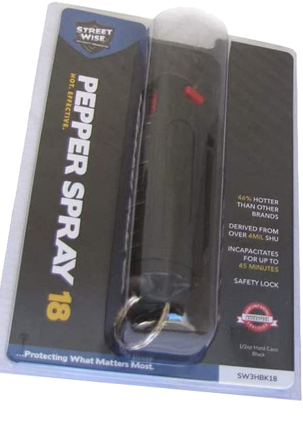 Key Ring Pepper Spray 1/2 oz with Carrying Pouch