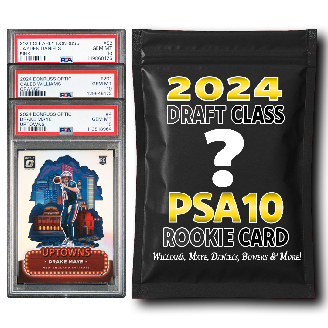 PSA 10 Graded 2024 NFL Rookie Card Mystery Pack (Daniels, Maye, Williams & More!) - Triathlete Store
