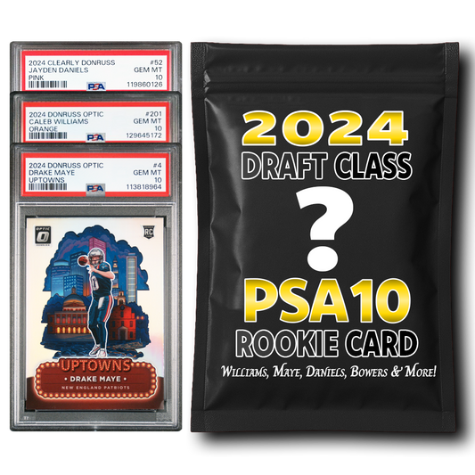 PSA 10 Graded 2024 NFL Rookie Card Mystery Pack (Daniels, Maye, Williams & More!) - Triathlete Store