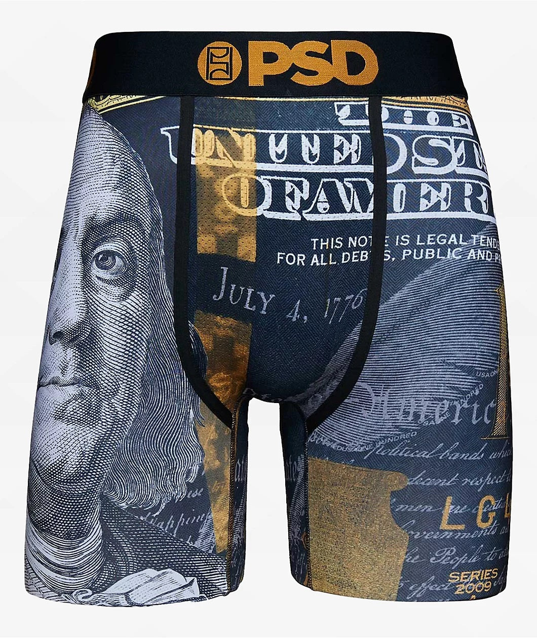 PSD Men's Gold Benji Boxer Shorts (Large)