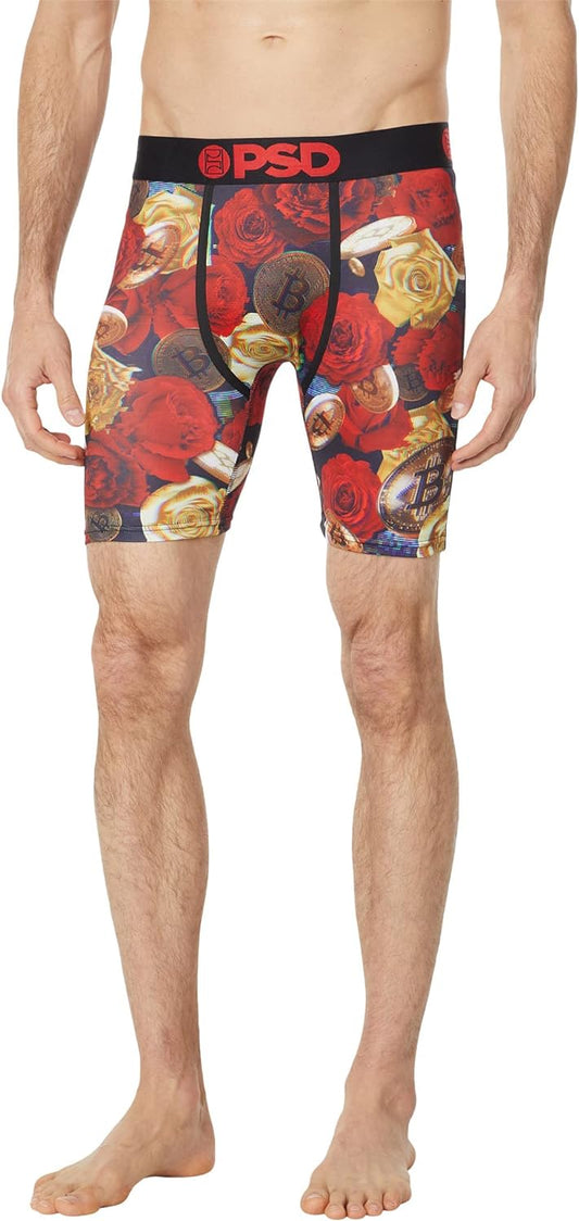 PSD Men's Bitcoin Roses Boxer Shorts (X-Large)