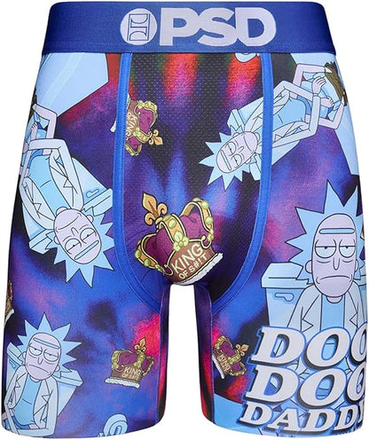 PSD Men's Rick & Morty Doo Doo Daddy Boxer Shorts (Medium)