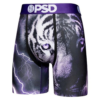 PSD Men's Thunder Stripes Boxer Shorts - Purple (Large)