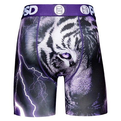 PSD Men's Thunder Stripes Boxer Shorts - Purple (Large)