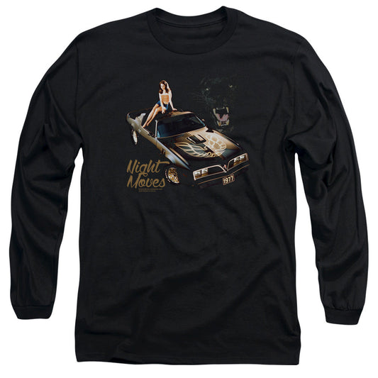 Chevy Night Moves Mens Long Sleeve Shirt Black Officially Licensed
