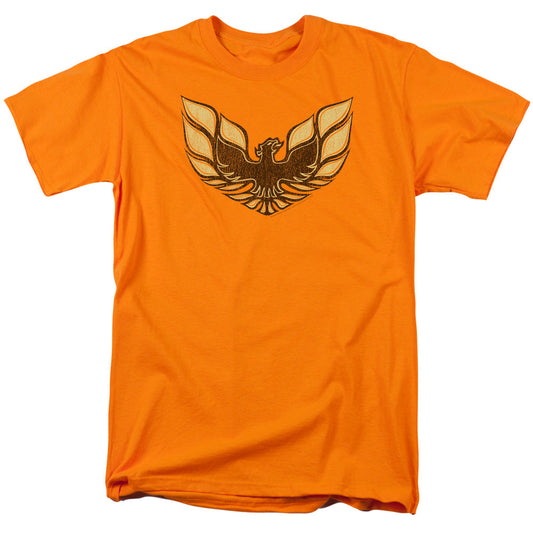 Pontiac Ross 1975 Bird Mens T Shirt Orange Officially Licensed