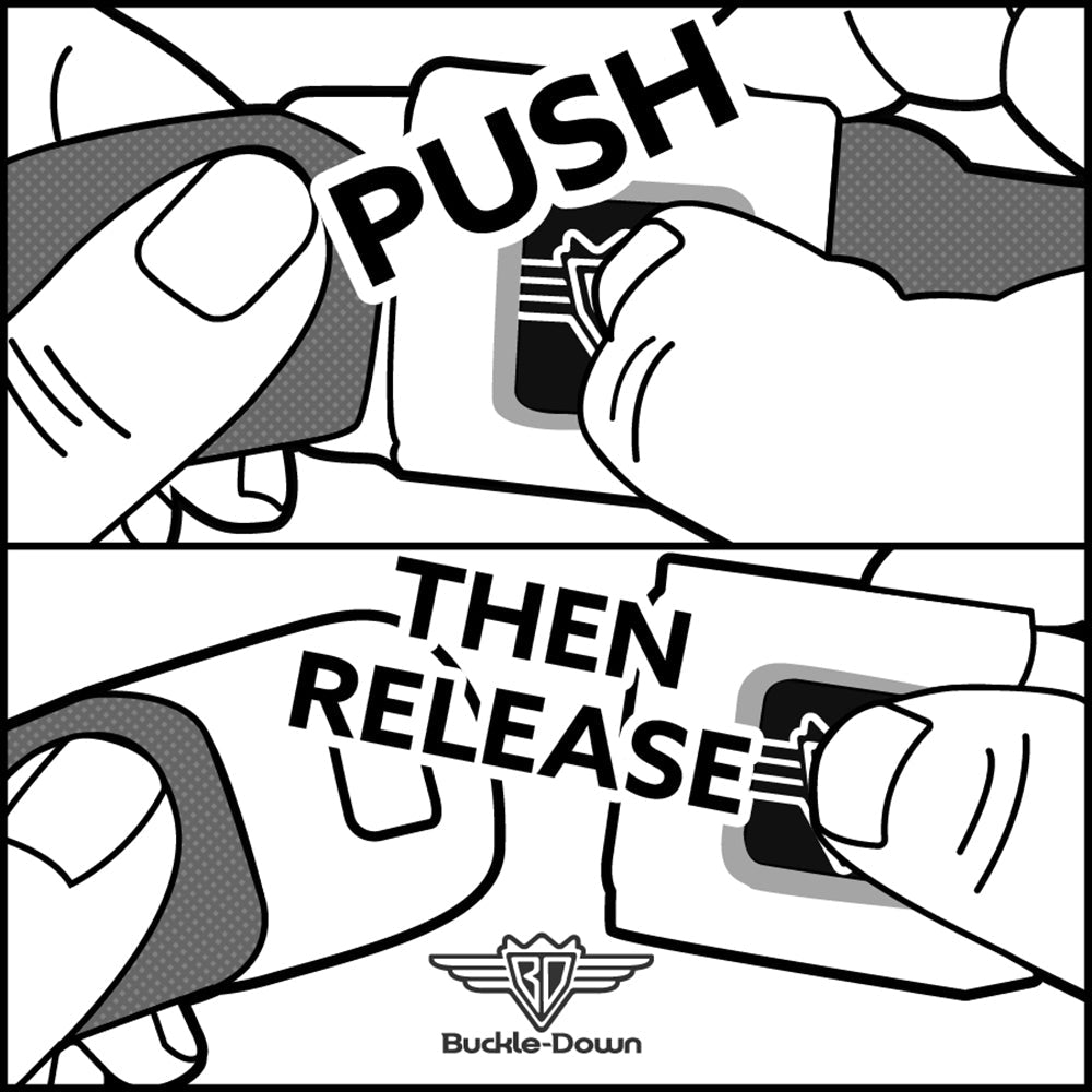 BD Wings Logo CLOSE-UP Full Color Black Silver Seatbelt Belt - Born to Raise Hell CLOSE-UP Black Webbing