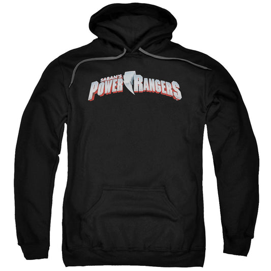Power Rangers New Logo Mens Hoodie Black Officially Licensed