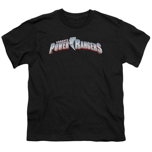 Power Rangers New Logo Kids Youth T Shirt Black Officially Licensed