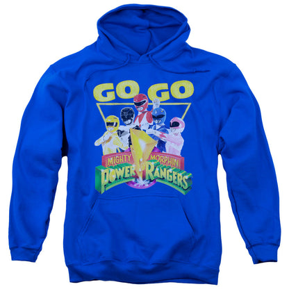 Power Rangers Go Go Mens Hoodie Royal Blue Officially Licensed
