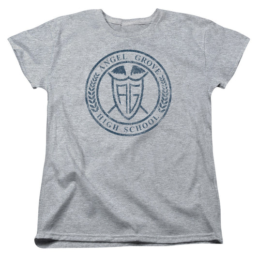 Power Rangers Angel Grove Hs Womens T Shirt Athletic Heather Officially Licensed