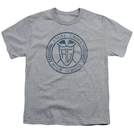 Power Rangers Angel Grove Hs Kids Youth T Shirt Athletic Heather Officially Licensed