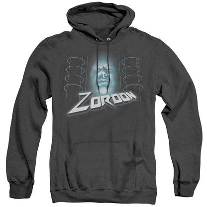 Power Rangers Zordon Mens Heather Hoodie Black Officially Licensed