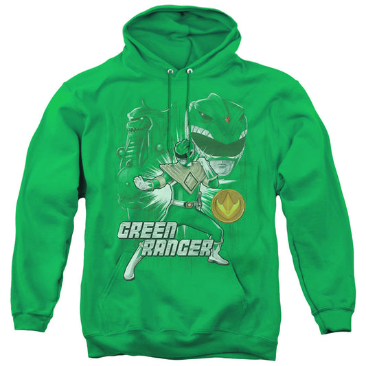 Power Rangers Green Ranger Mens Hoodie Kelly Green Officially Licensed