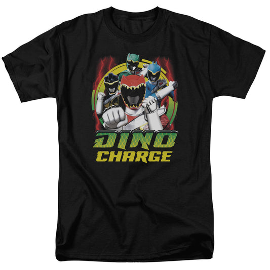 Power Rangers Dino Lightning Mens T Shirt Black Officially Licensed