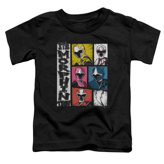 Power Rangers Its Morphin Time Toddler Kids Youth T Shirt Black Officially Licensed