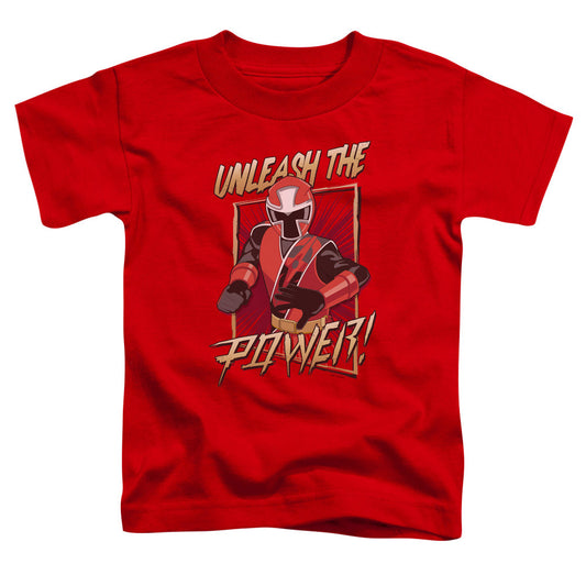 Power Rangers Unleash Toddler Kids Youth T Shirt Red Officially Licensed