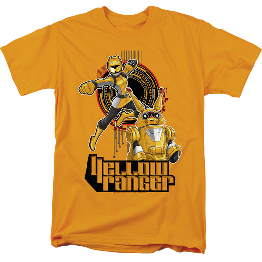 Power Rangers Yellow Ranger Mens T Shirt Gold Officially Licensed