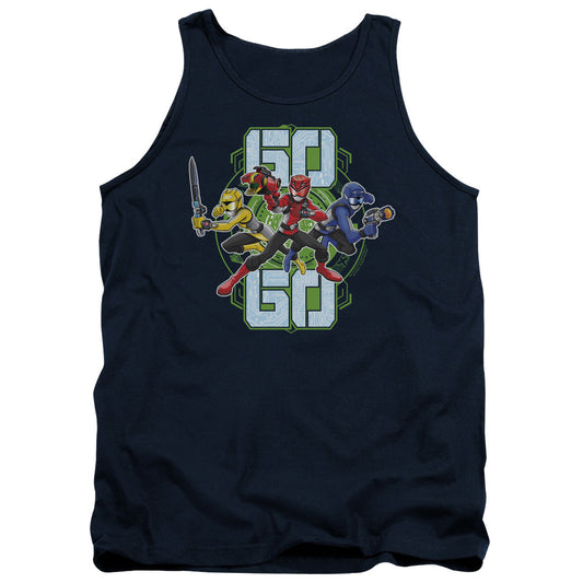 Power Rangers Go Go Mens Tank Top Shirt Navy Officially Licensed
