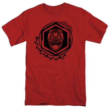 Power Rangers Red Ranger Mens T Shirt Red Officially Licensed
