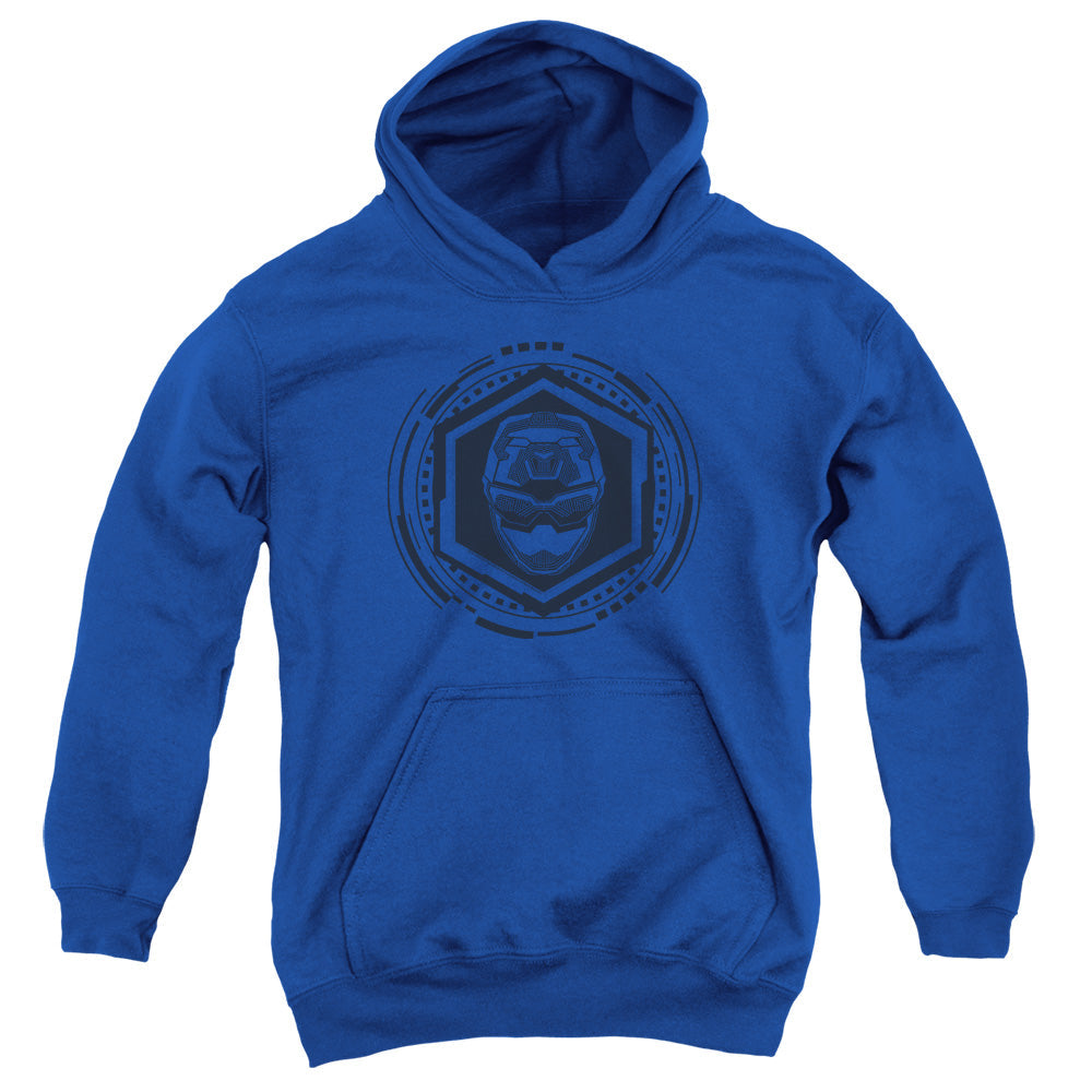 Power Rangers Blue Ranger Kids Youth Hoodie Royal Blue Officially Licensed