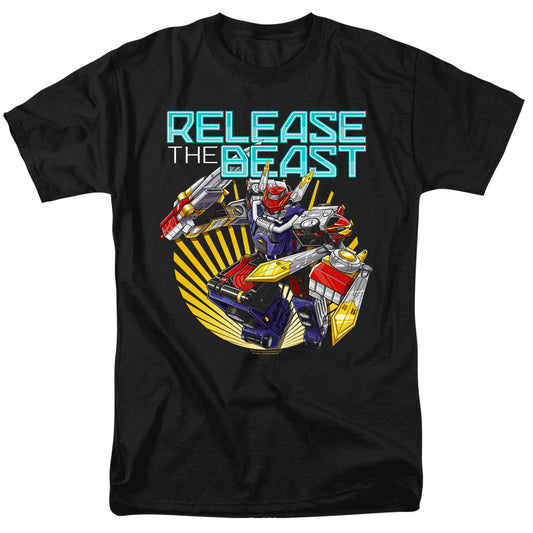 Power Rangers Beast Release Mens T Shirt Black Officially Licensed