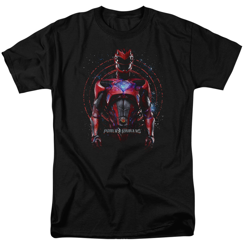 Power Rangers Red Ranger Mens T Shirt Black Officially Licensed