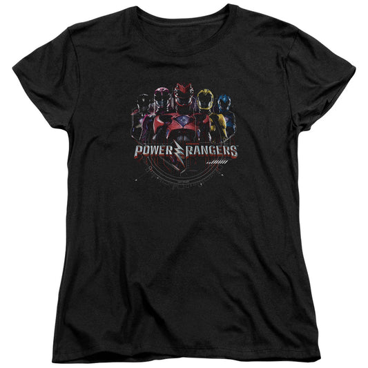 Power Rangers Ranger Circuitry Womens T Shirt Black Officially Licensed