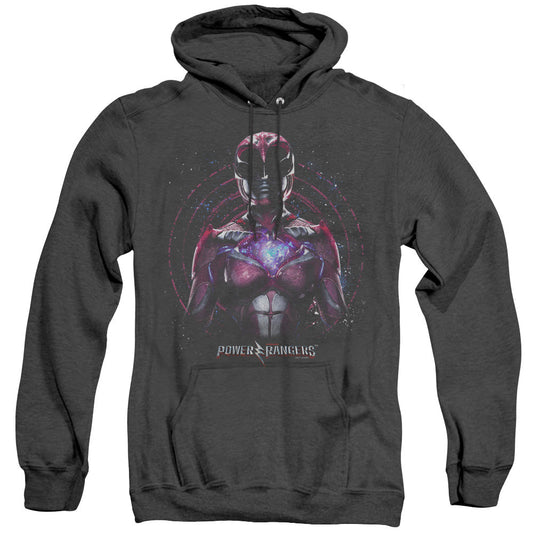 Power Rangers Pink Ranger Heather Mens Hoodie Black Officially Licensed