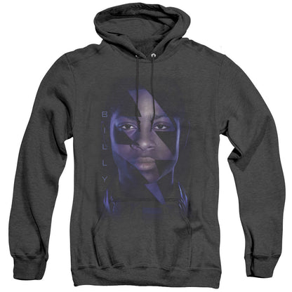 Power Rangers Billy Bolt Mens Heather Hoodie Black Officially Licensed