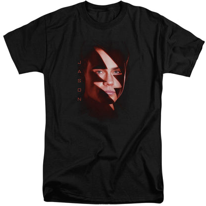 Power Rangers Jason Bolt Mens Tall T Shirt Black Officially Licensed