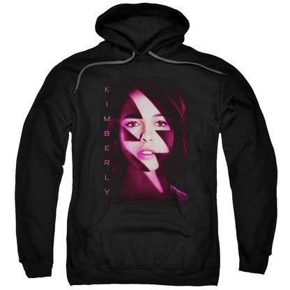 Power Rangers Kimberly Bolt Mens Hoodie Black Officially Licensed