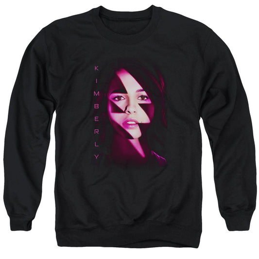 Power Rangers Kimberly Bolt Mens Crewneck Sweatshirt Black Officially Licensed