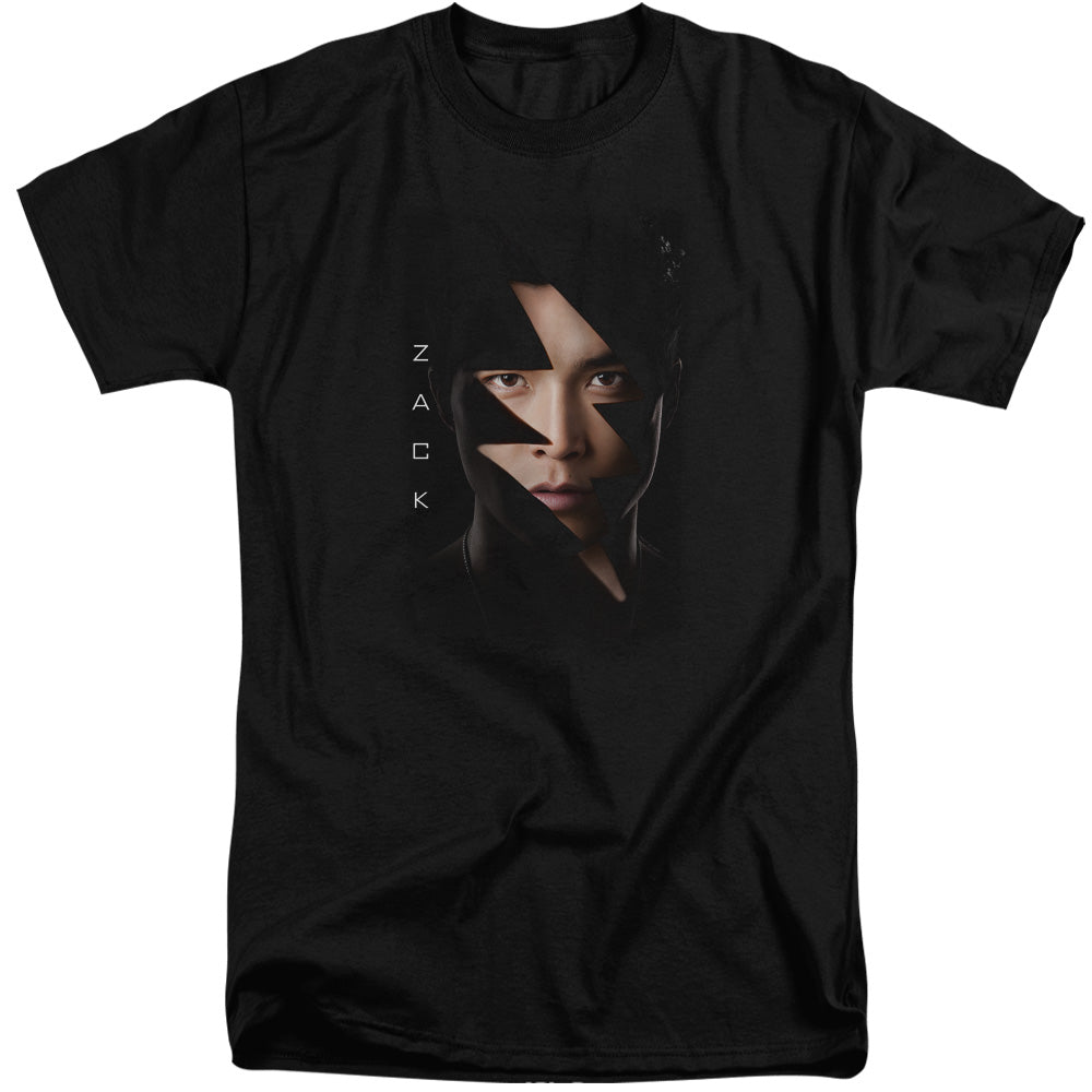 Power Rangers Zack Bolt Mens Tall T Shirt Black Officially Licensed