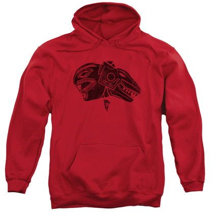 Power Rangers Red Mens Hoodie Red Officially Licensed