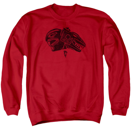 Power Rangers Red Mens Crewneck Sweatshirt Red Officially Licensed