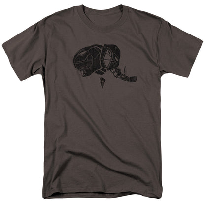 Power Rangers Black Mens T Shirt Charcoal Officially Licensed