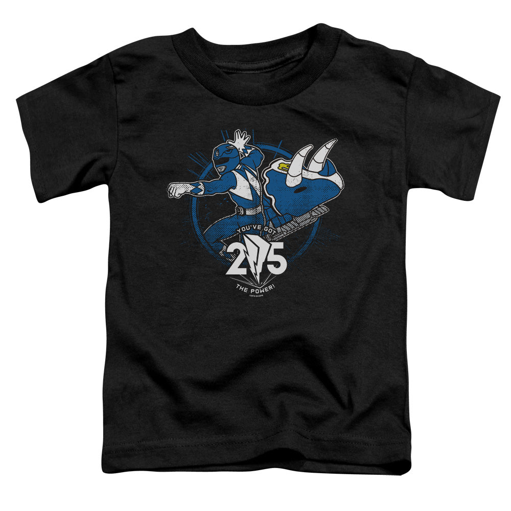 Power Rangers Blue 25 Toddler Kids Youth T Shirt Black Officially Licensed