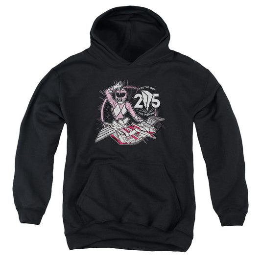 Power Rangers Pink 25 Kids Youth Hoodie Black Officially Licensed
