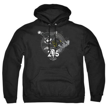Power Rangers Black 25 Mens Hoodie Black Officially Licensed