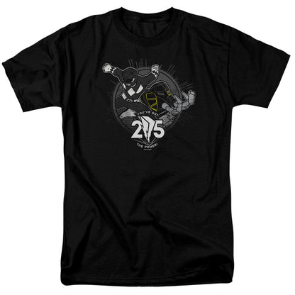 Power Rangers Black 25 Mens T Shirt Black Officially Licensed