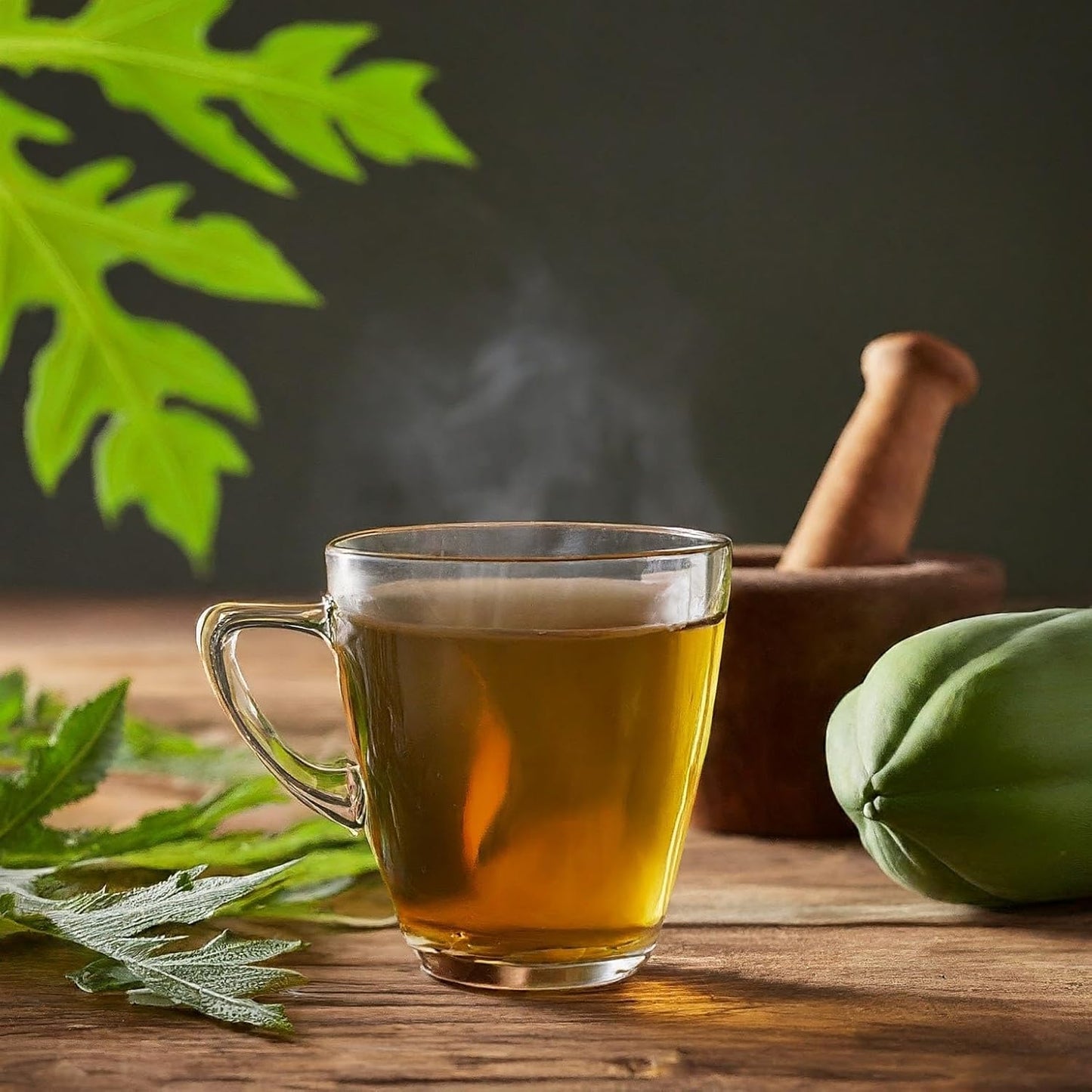 Akshit 75 Papaya Leaf Tea Bags – Caffeine-Free Herbal Support for Immunity & Digestion