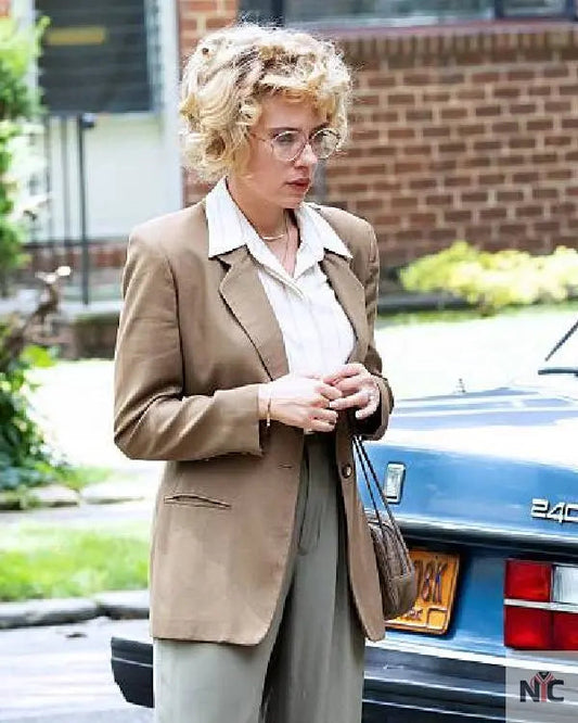 Paper Tiger 2025 Scarlett Johansson Brown Blazer